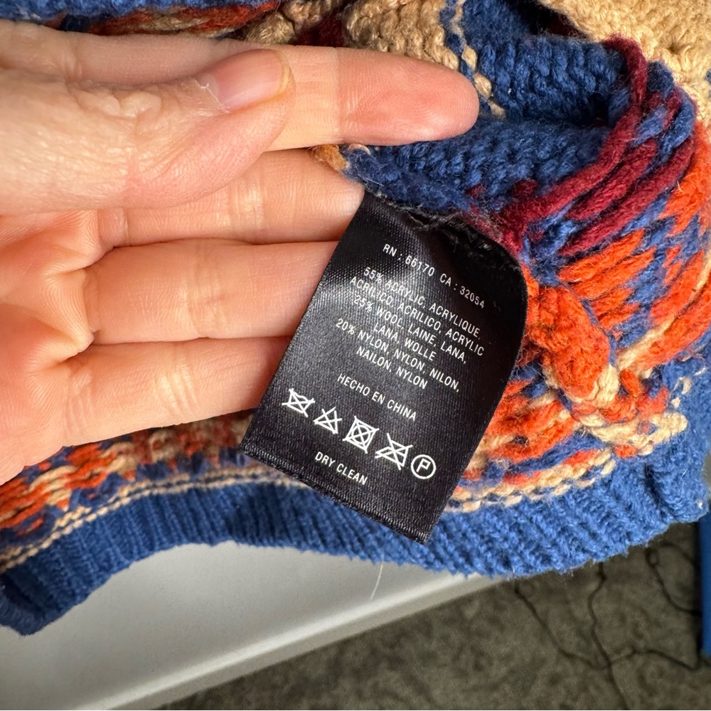 Anthropologie Sparrow Fair Isle Hooded Cardigan - Picture 4 of 8